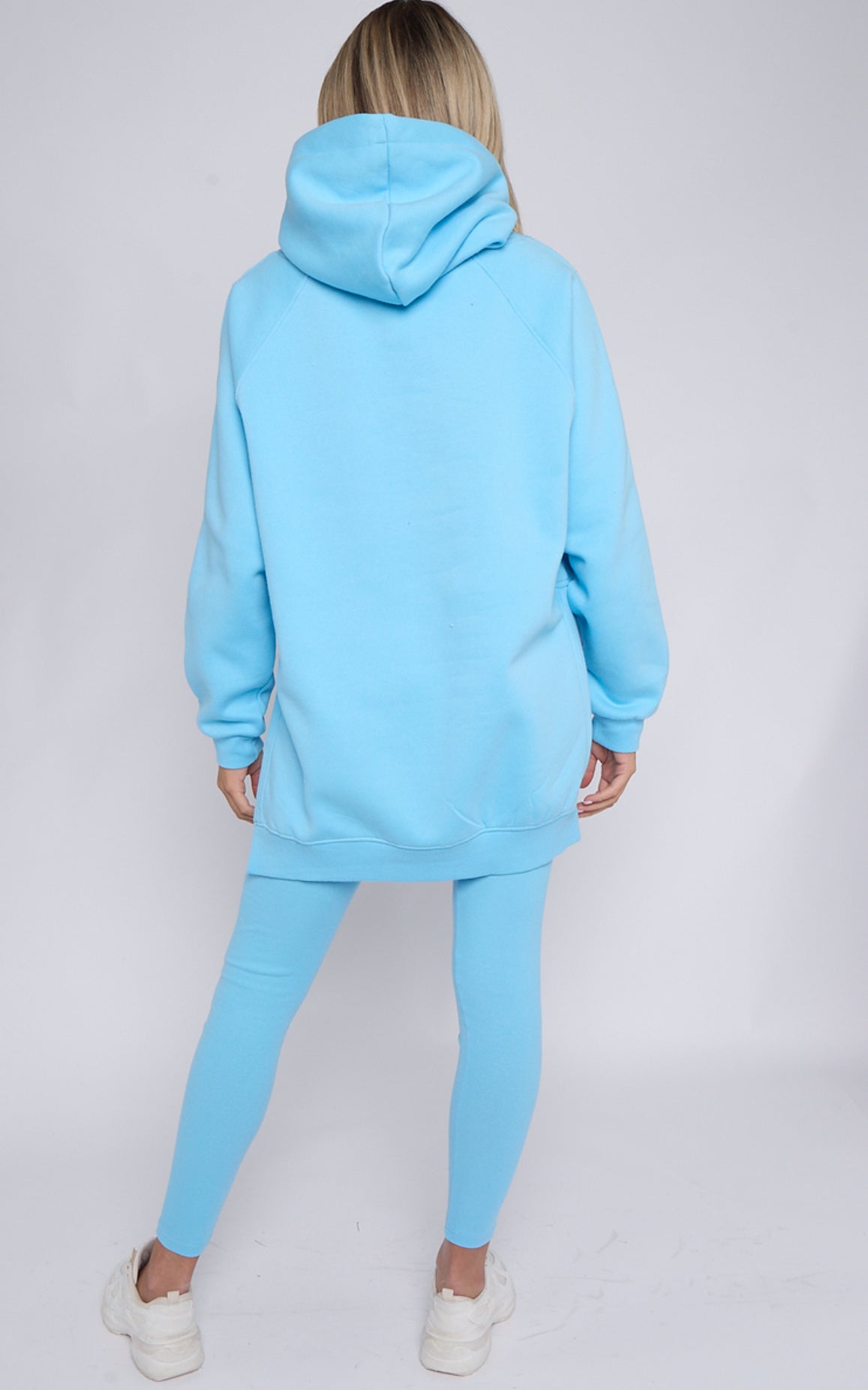Womans Arabella sky blue hoody and leggings loungewear tracksuit combo