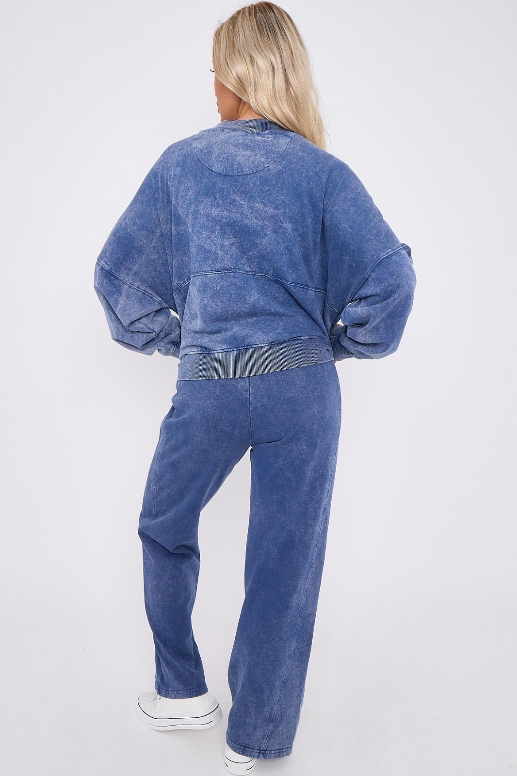 Our Sophie denim blue wash loungewear sets