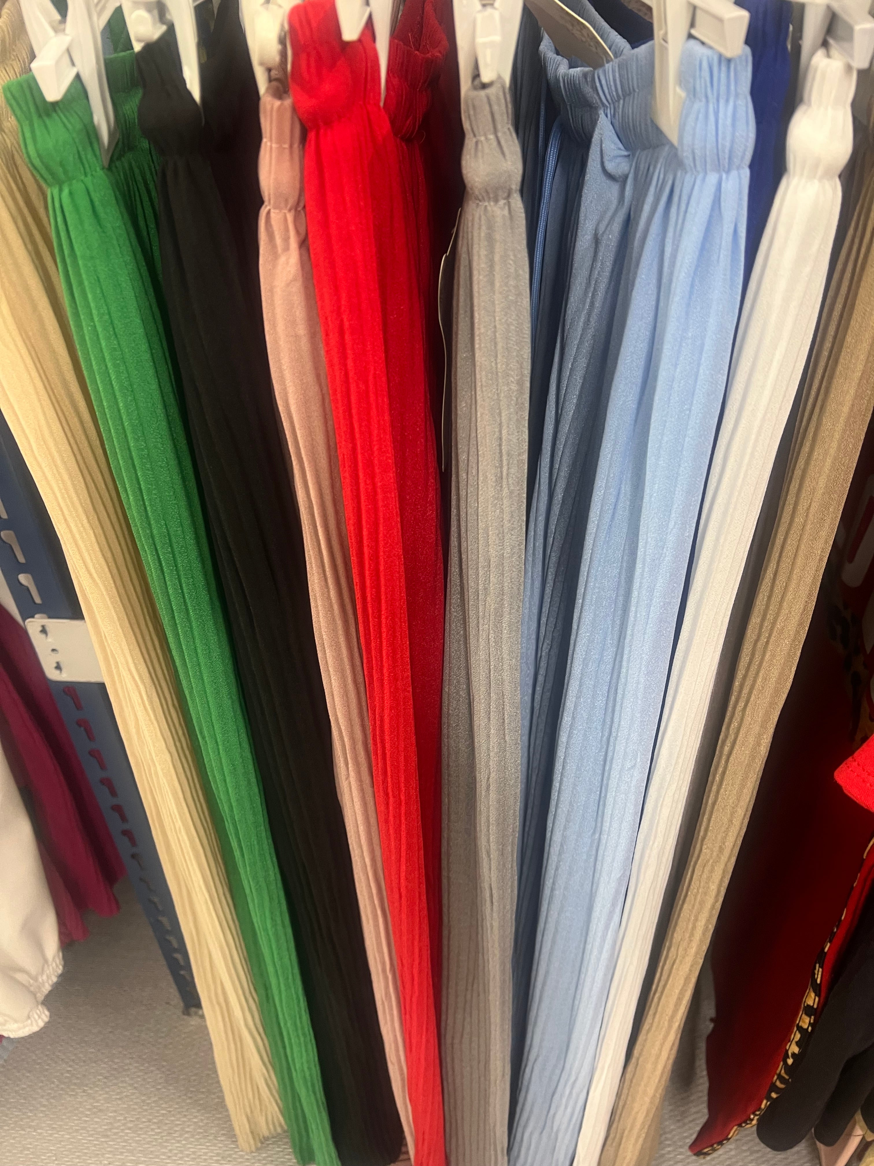 Pleated palazzos up to size 16/18 in 10 colours