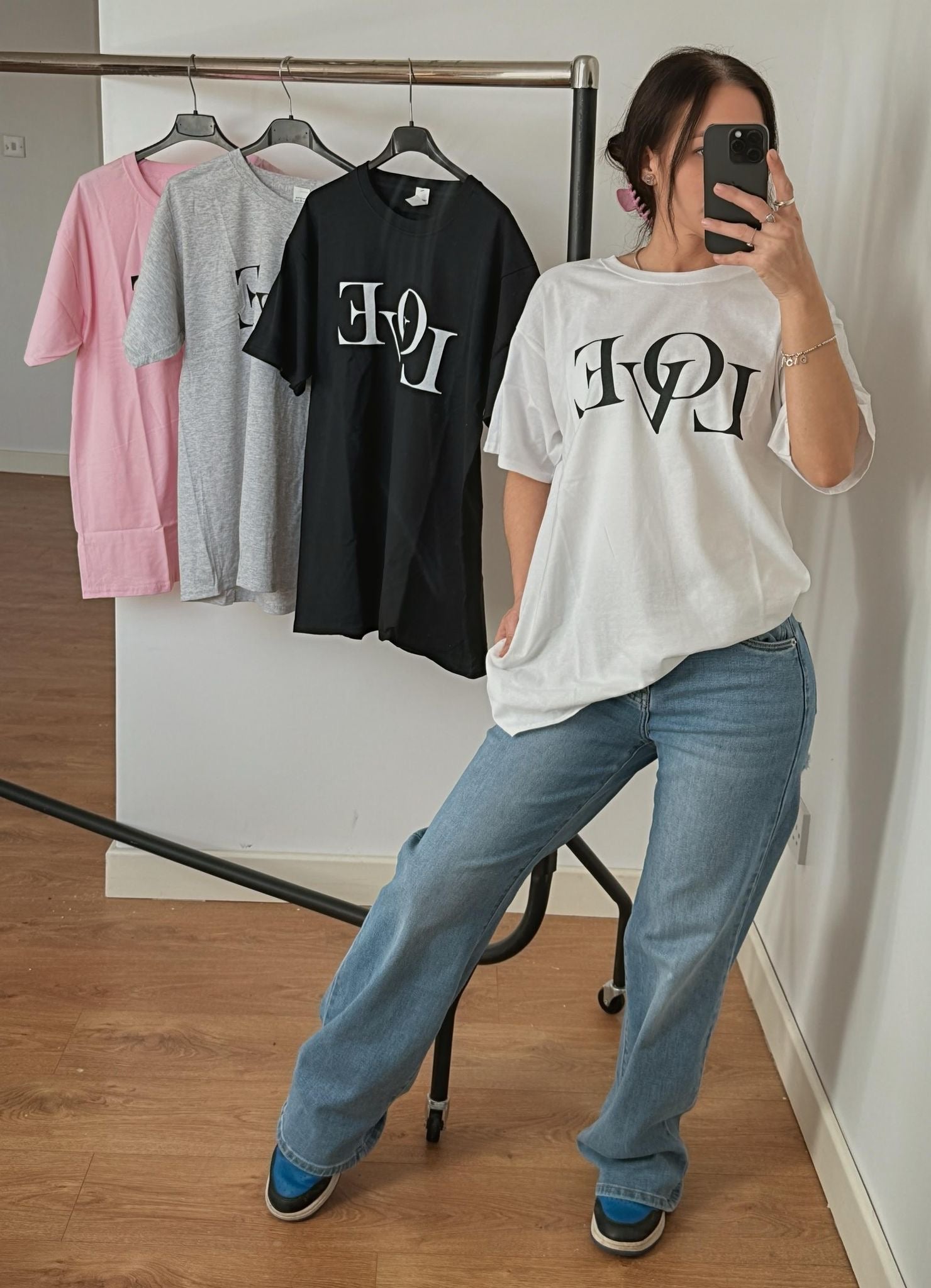 Ladies woman’s oversized love casual tshirt (4 colours)