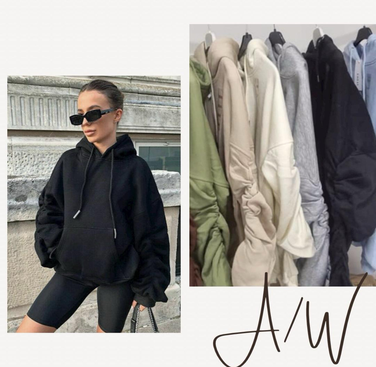 Our Georgie ruched sleeve hoodies (12 new colours)