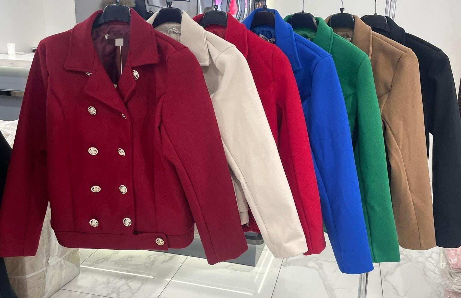 Ladies gold button blazer jacket (2 colours)