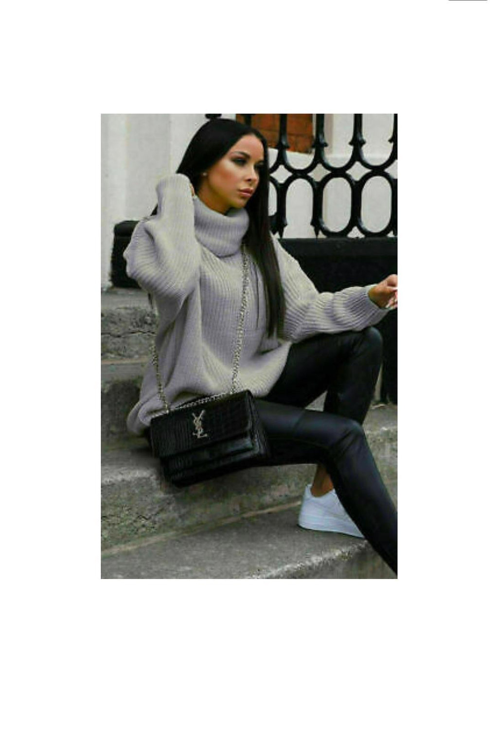 Our Ellie roll neck knitted jumper