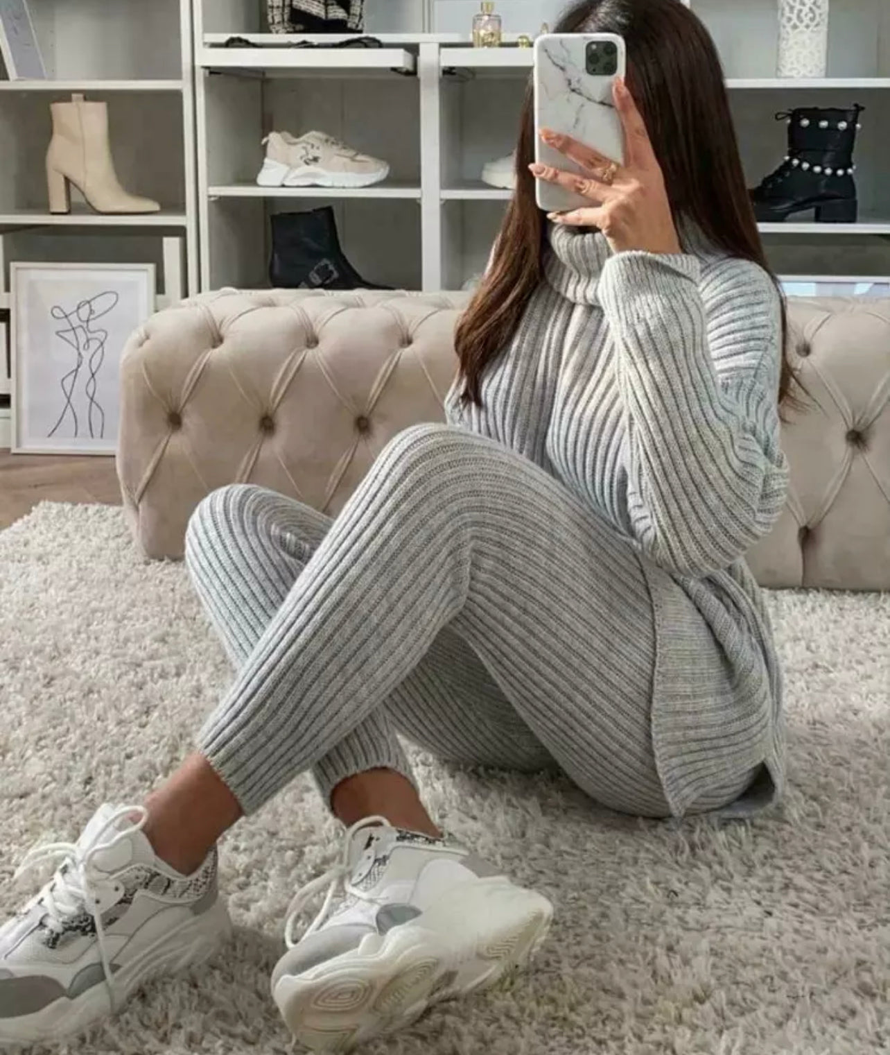 Our Ava chunky knit Loungewear (6 colours)