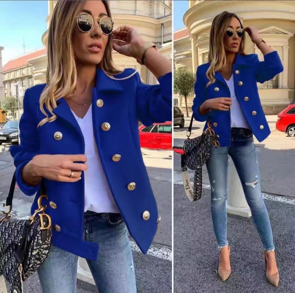 Ladies gold button blazer jacket (2 colours)