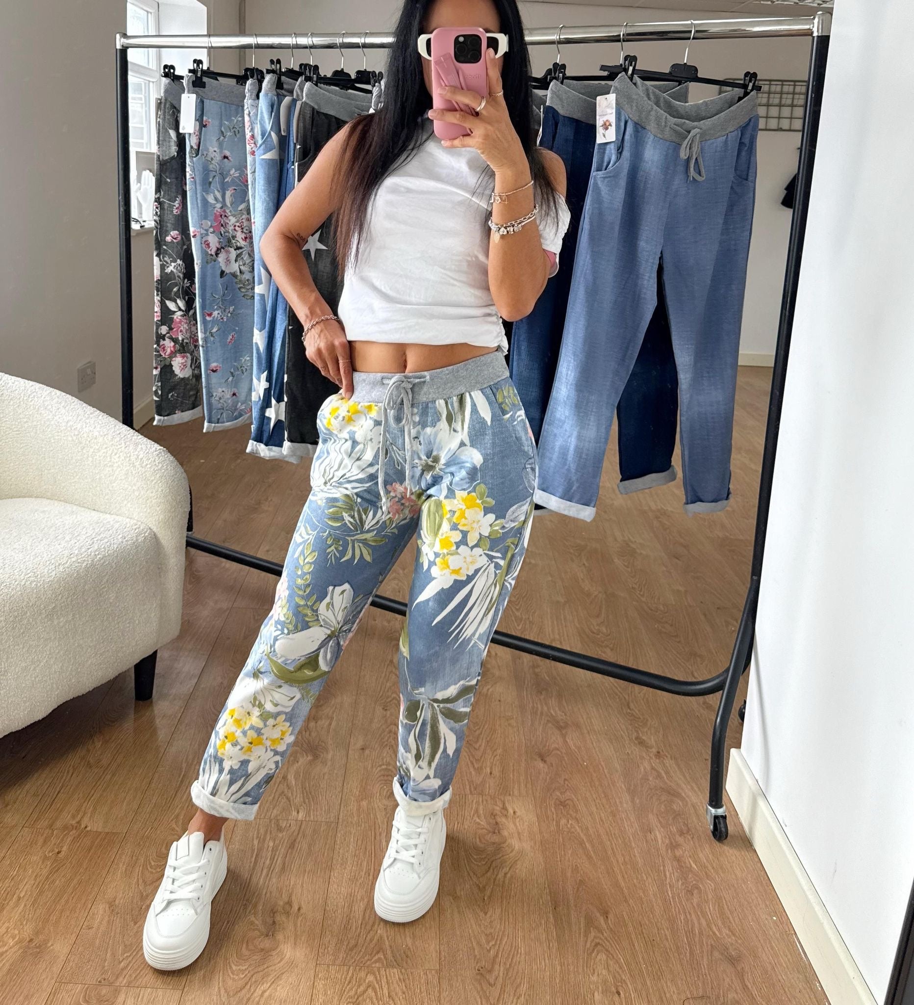 Our soft denim basic joggers (5 styles)