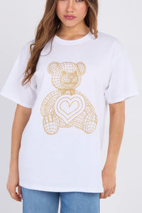 Ladies Woman’s teddy tshirt up to size 22 available (2 colours)
