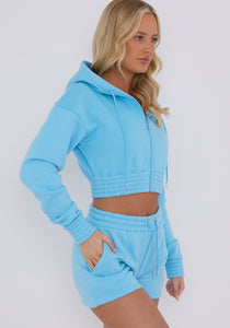 Lexie blue co ord loungewear summer sets.