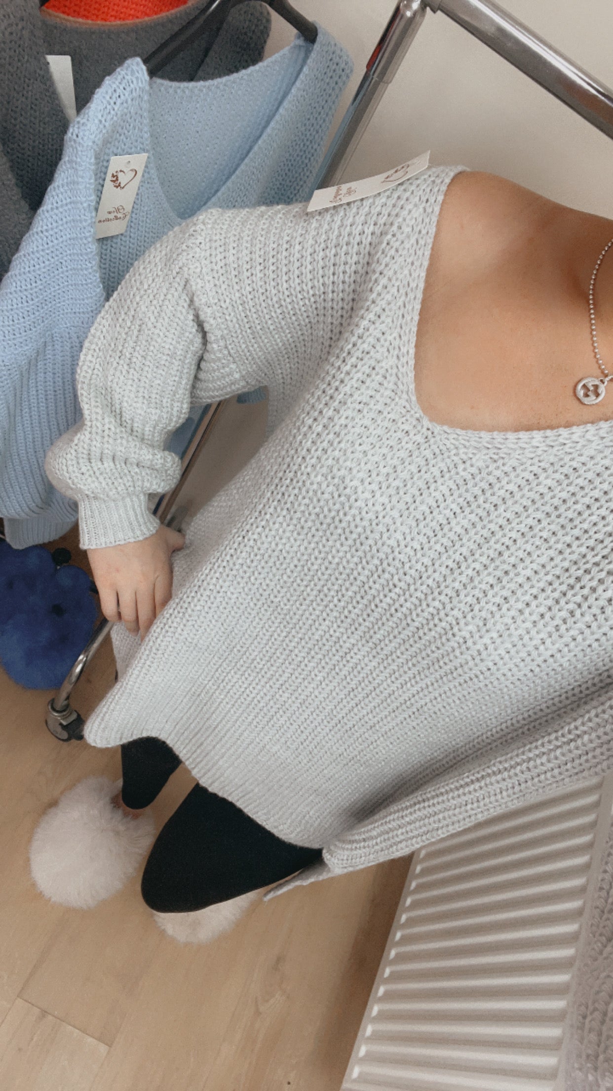 Our chunky knit jumper dress (12 colours)