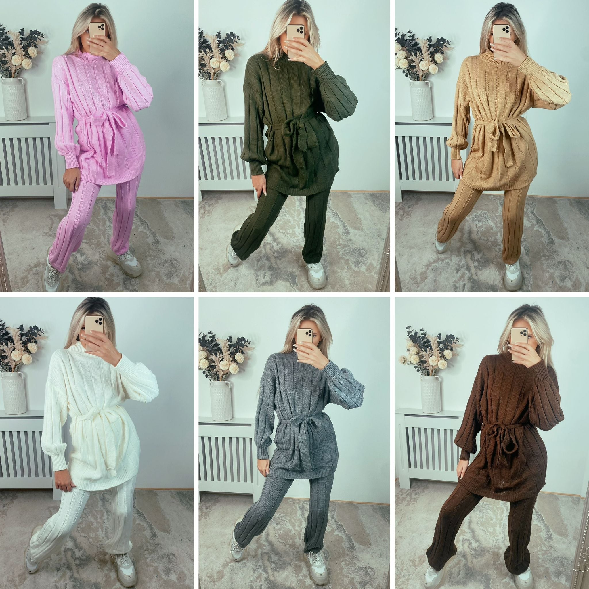 Our Tamara chunky knit loungewear sets (5 colours)