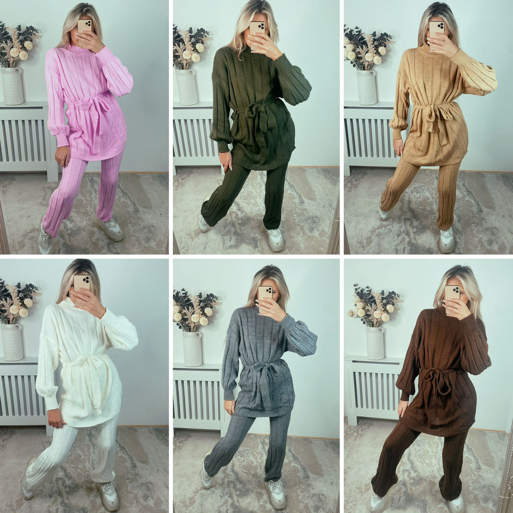 Our Tamara chunky knit loungewear sets (6 colours)