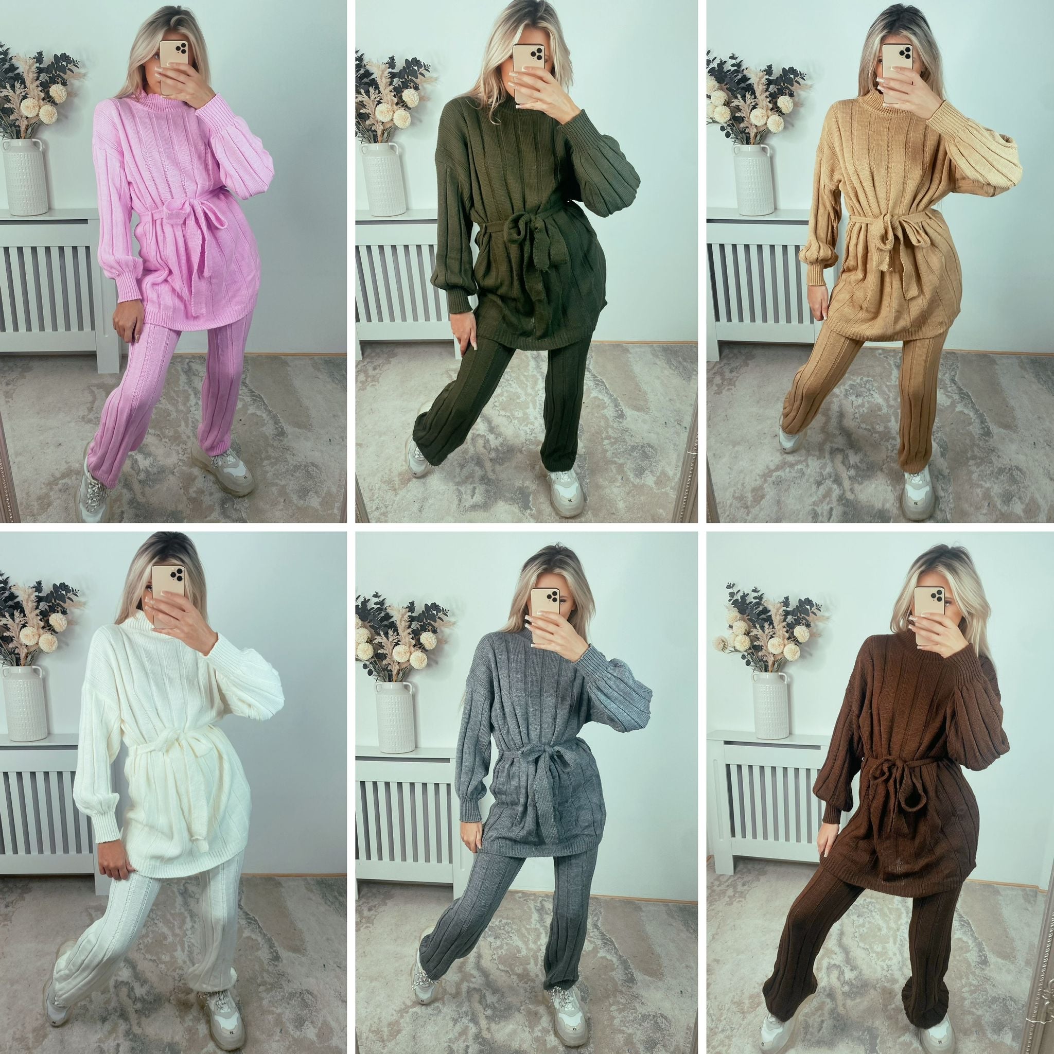 Our Tamara chunky knit loungewear sets (6 colours)