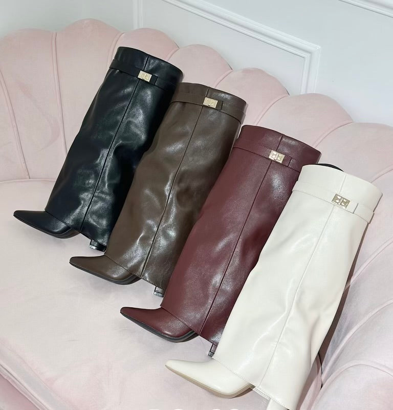 Our Shania foldover boots (3 colours available)