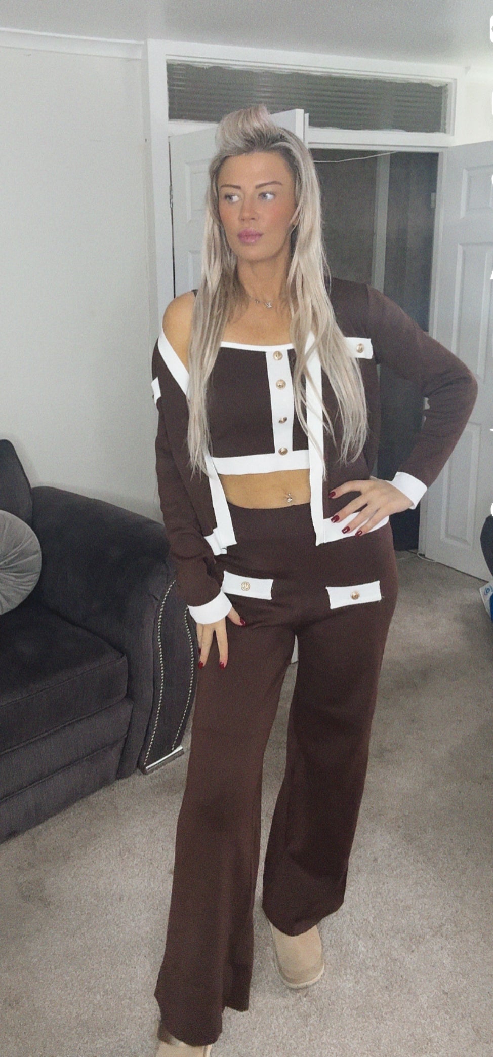 Our Alba fine knit 3 pc loungewear sets (3 colours)