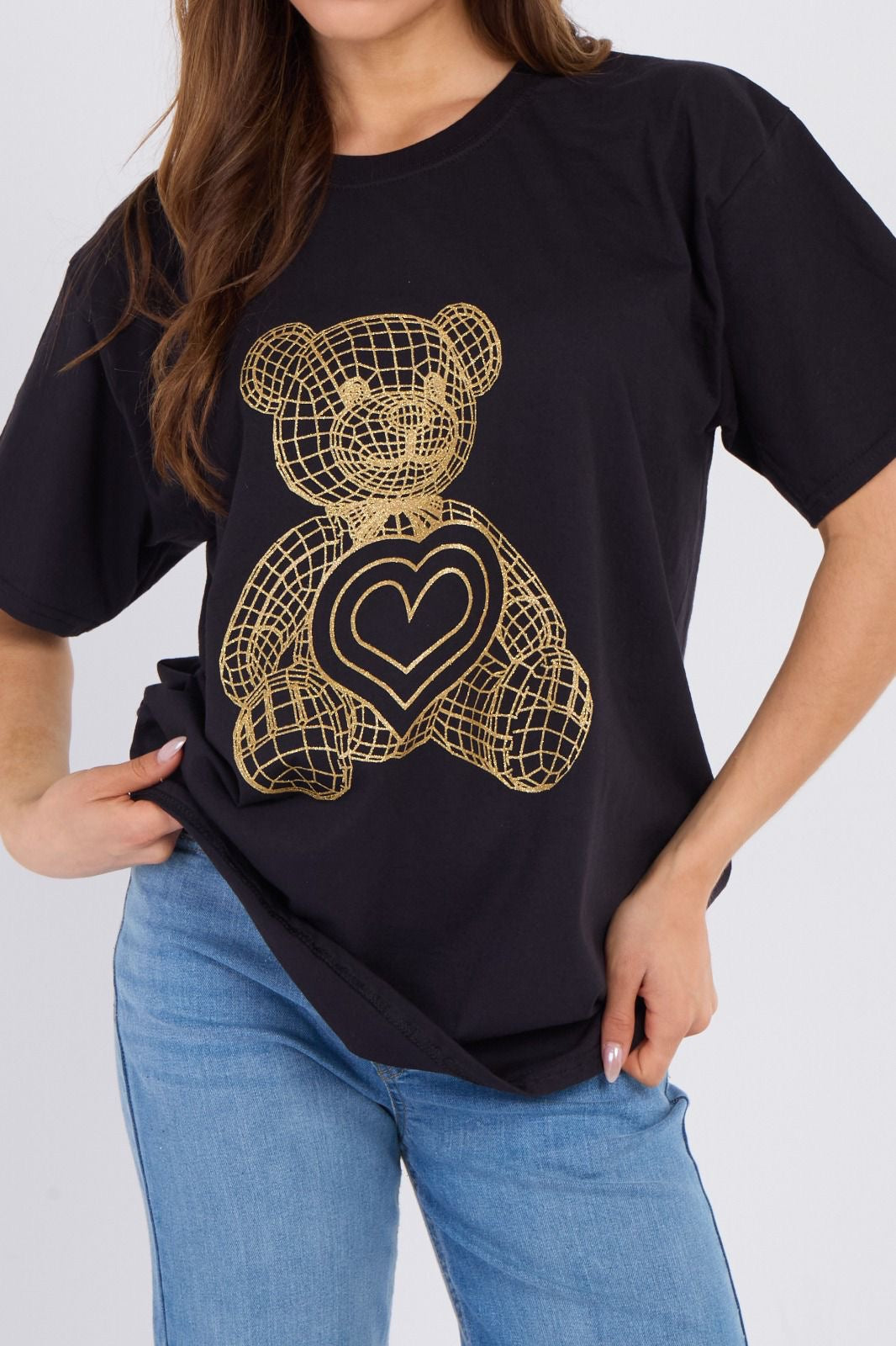 Ladies Woman’s teddy tshirt up to size 22 available (2 colours)