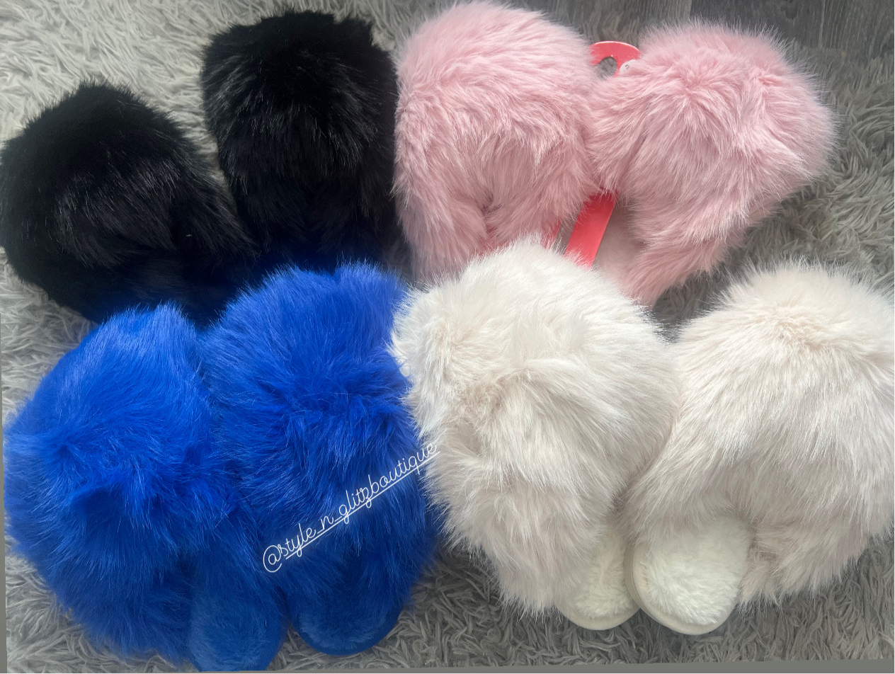 Our Lori faux fur slippers (5 colours)