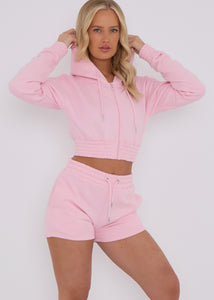 Lexie pink co ord loungewear summer sets.