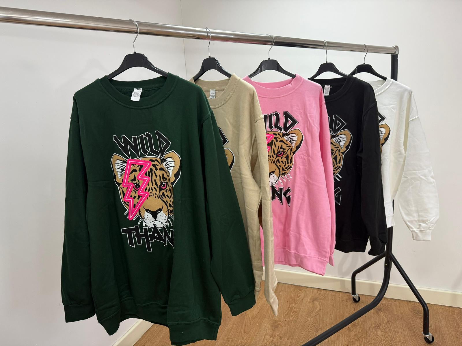 Our wild sweaters (5 colours) up to plus size