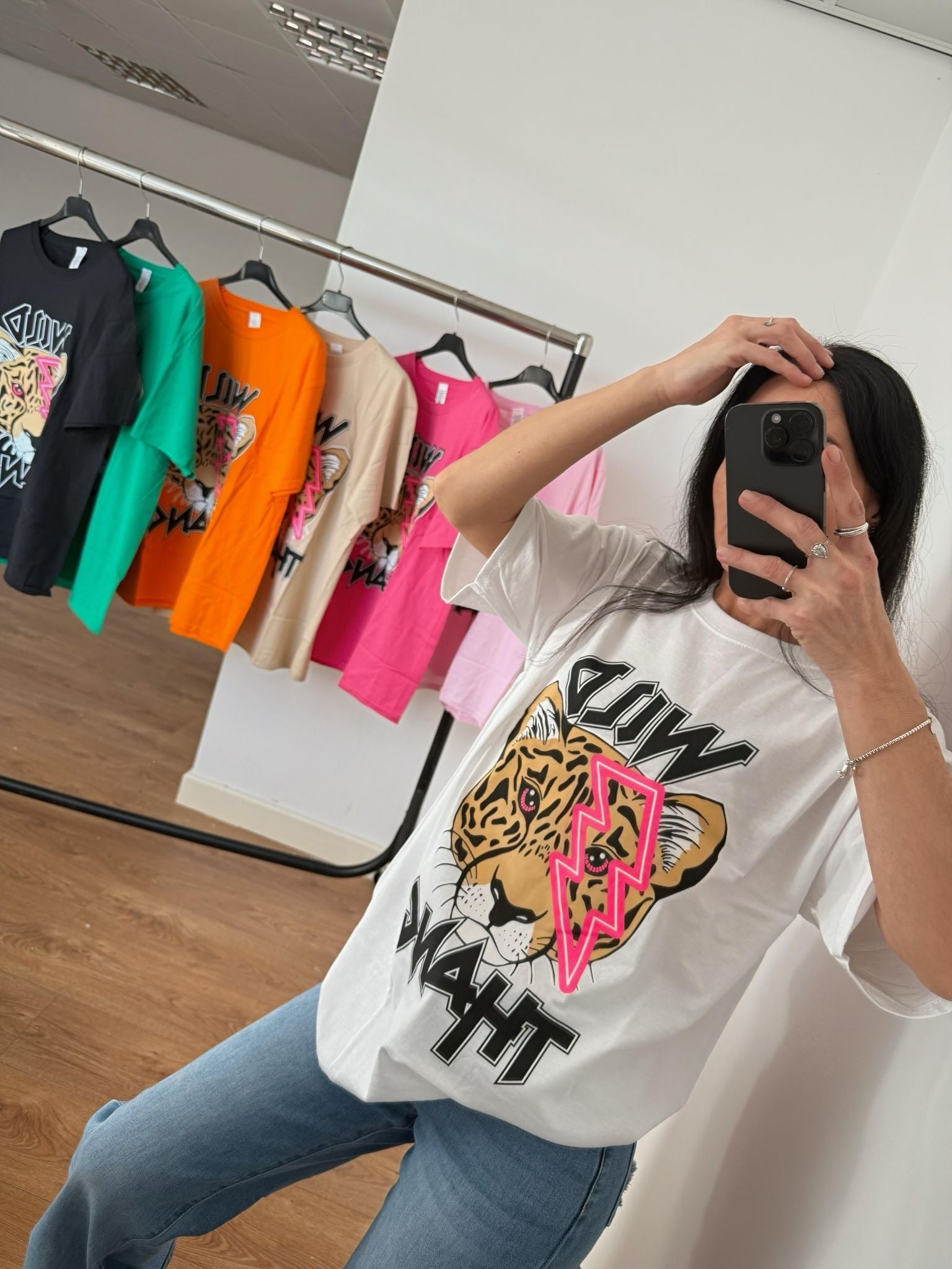Ladies woman’s oversized casual wild thang tshirt (4 colour
