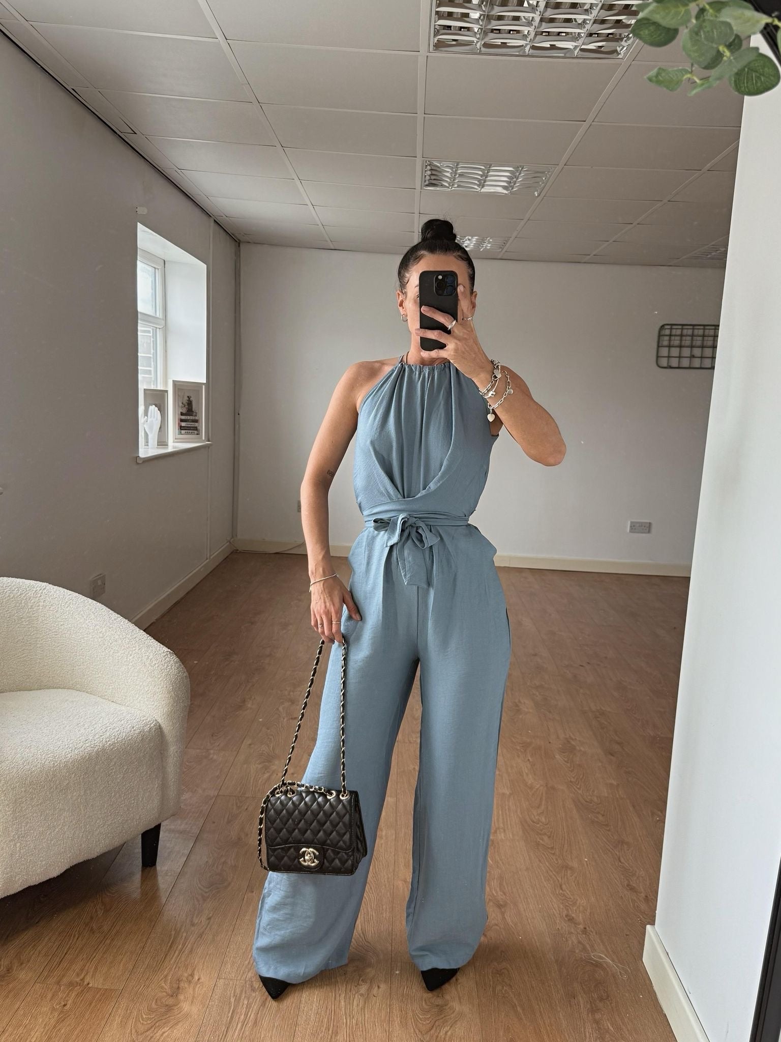 Ladies Isla tie jumpsuit (4 colours)