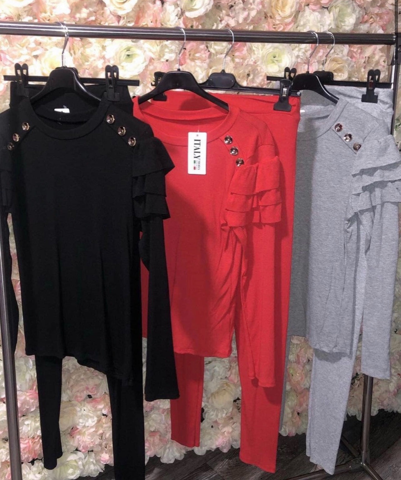 Our Talliah ruffle loungewear set (6 colours)