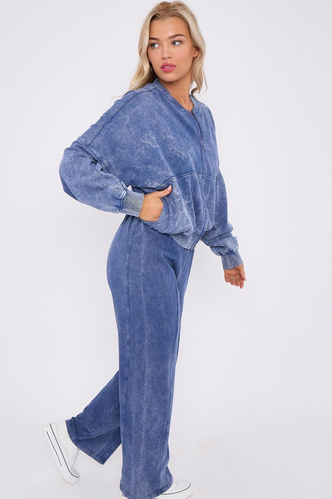 Our Sophie denim blue wash loungewear sets