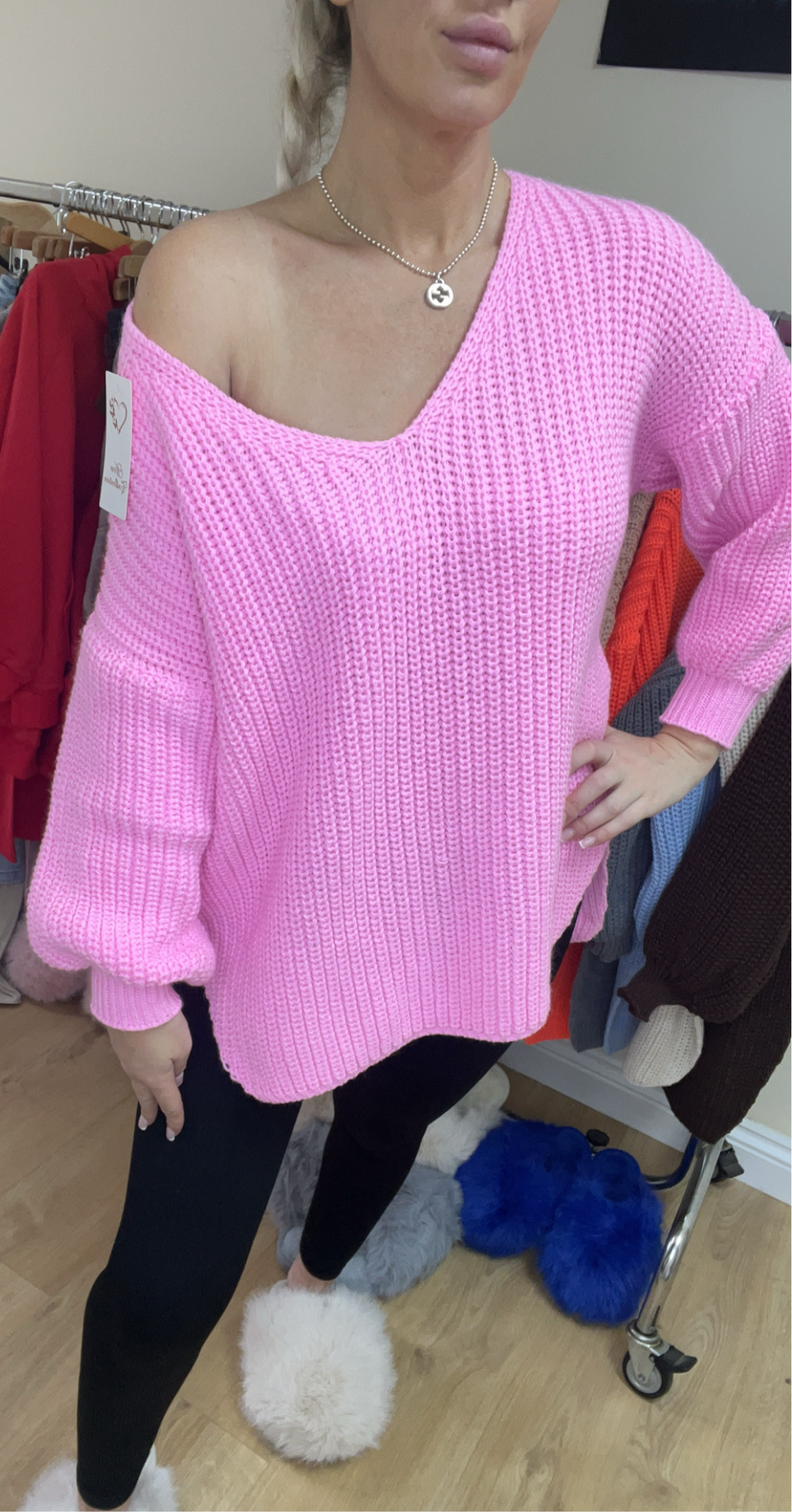 Our chunky knit jumper dress (12 colours)