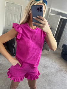 Ladies woman’s cheesecloth frilly sets up to size 22 in 10 colours