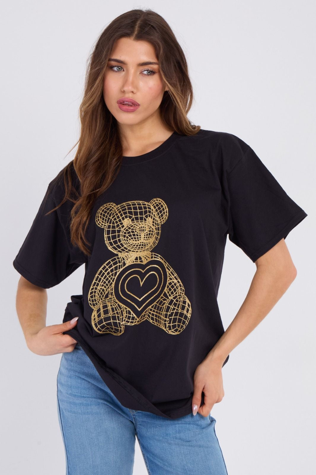 Ladies Woman’s teddy tshirt up to size 22 available (2 colours)