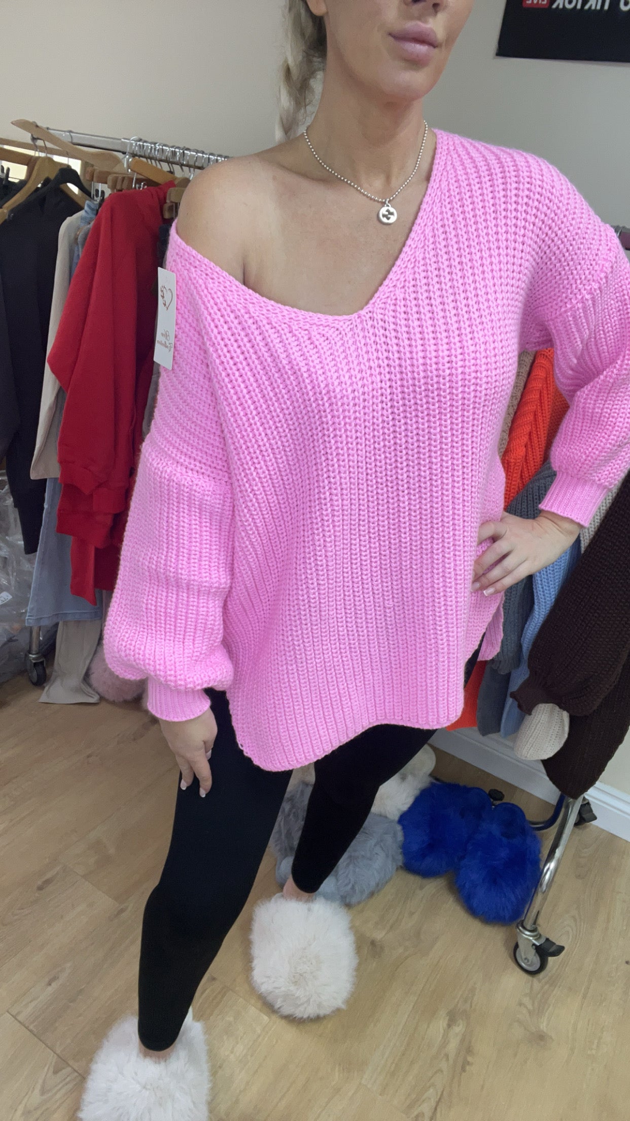 Our chunky knit jumper dress (12 colours)