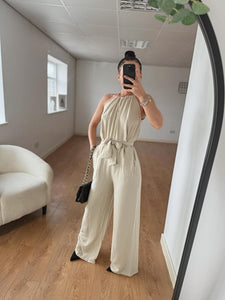 Ladies Isla tie jumpsuit (4 colours)