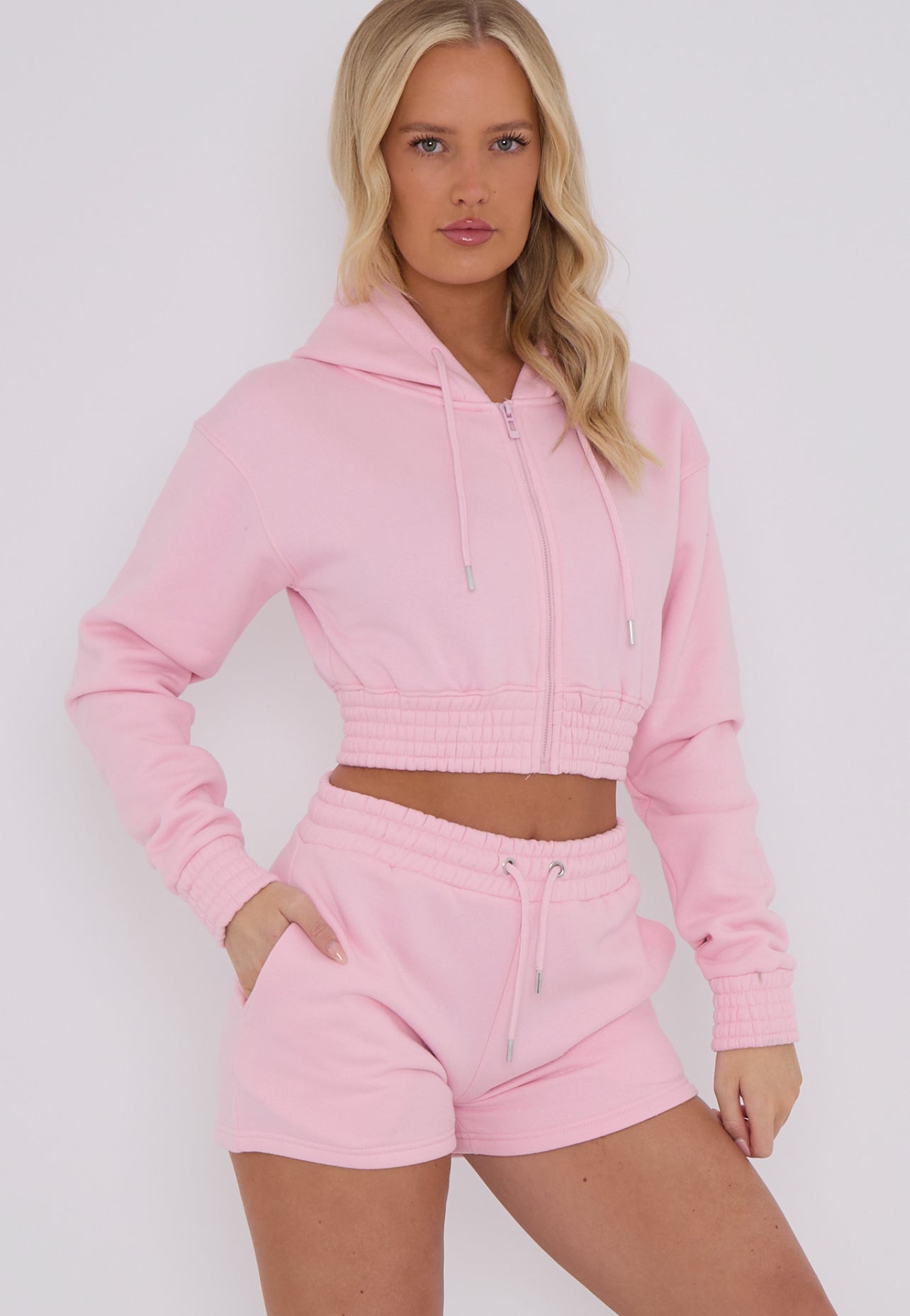 Lexie pink co ord loungewear summer sets.