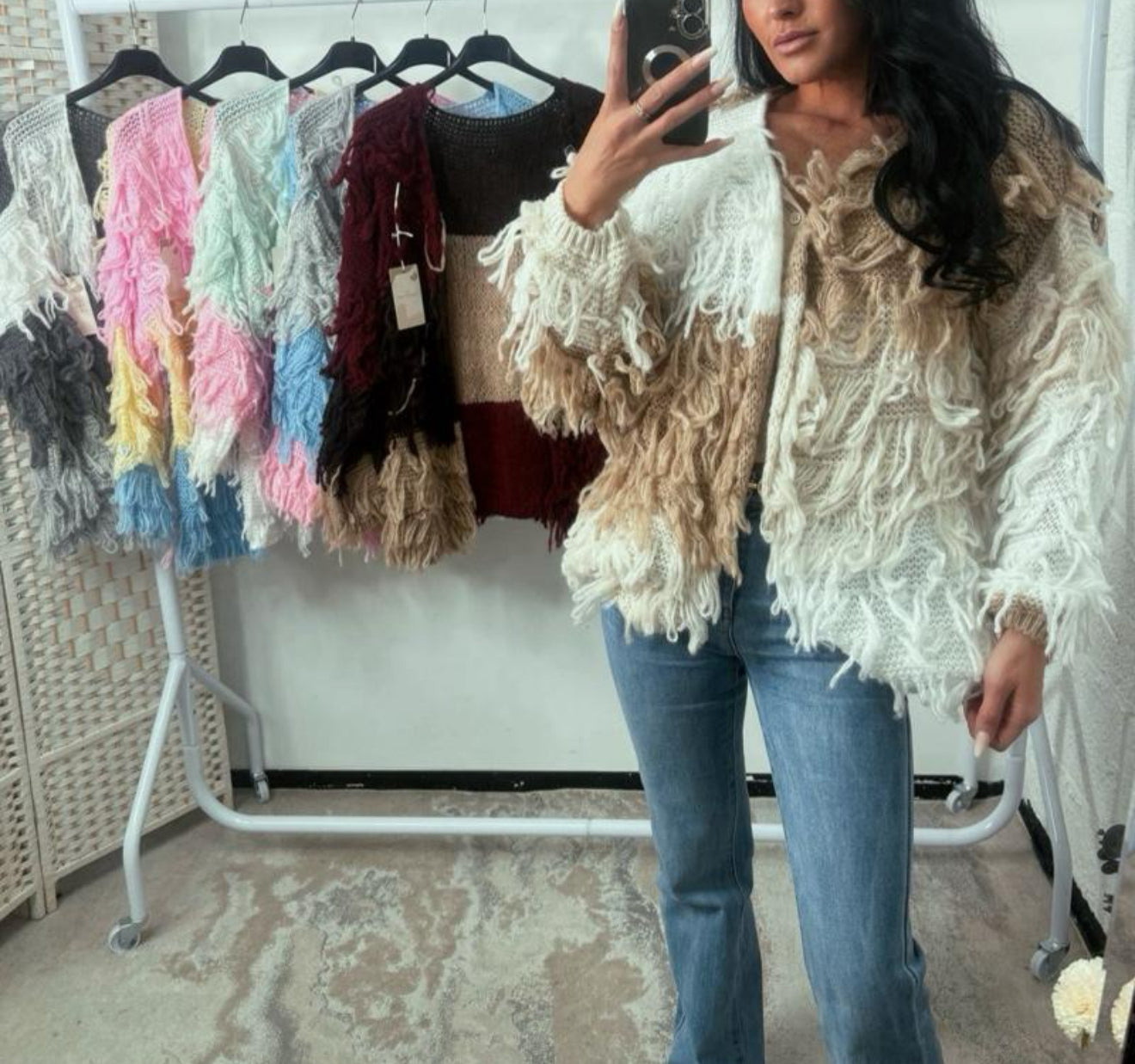Our oversized shaggy extra cardigans (4 colours)