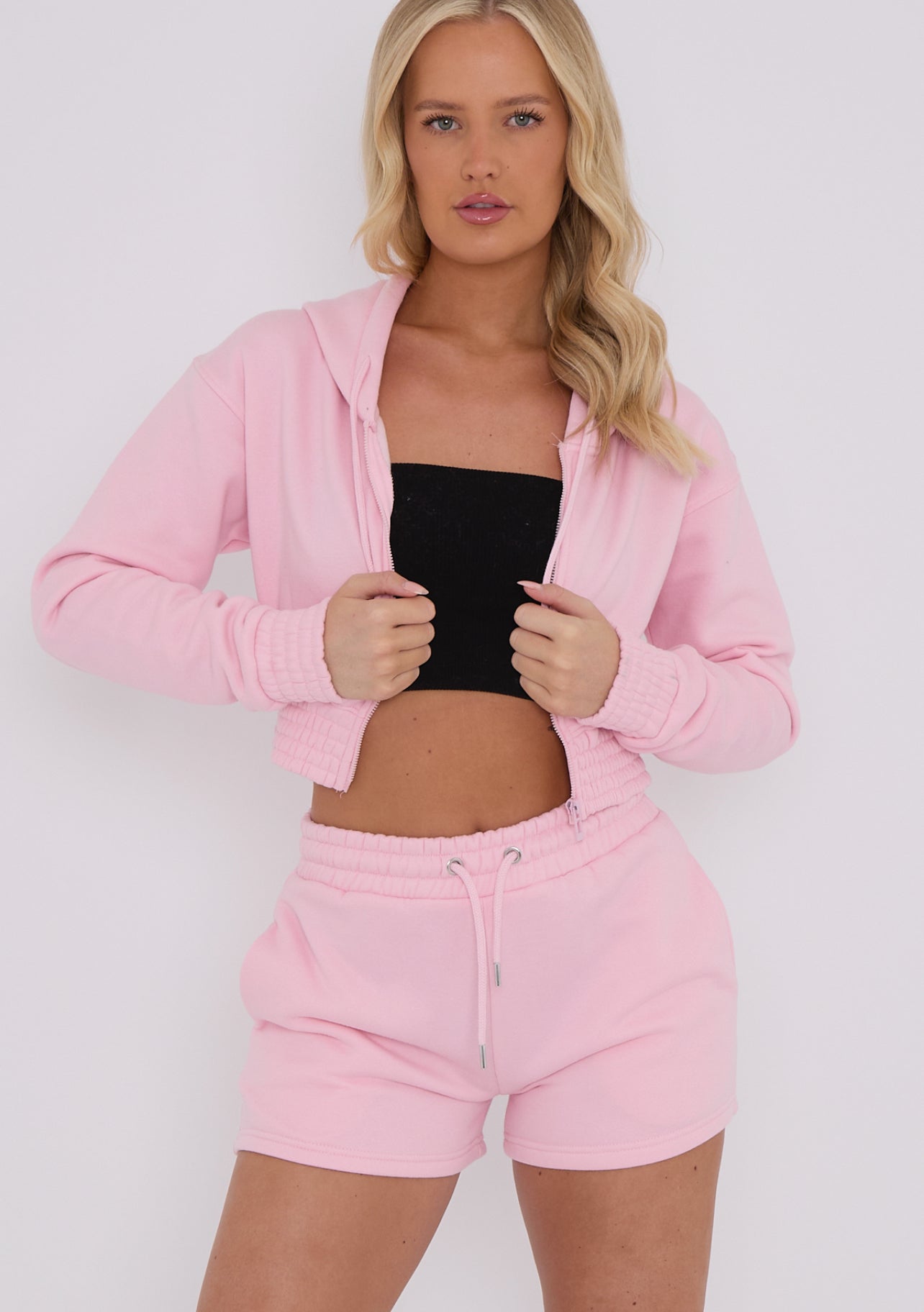 Lexie pink co ord loungewear summer sets.