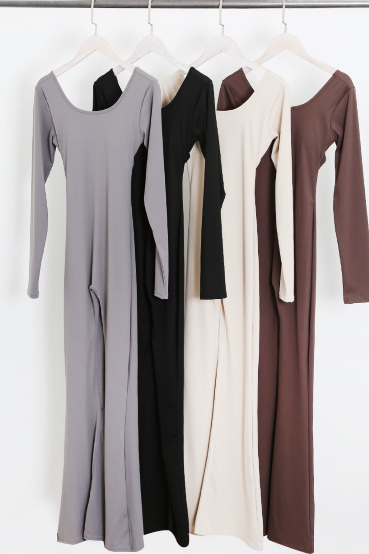 Long sleeve padded cut out ruched bum gym set jumpsuits (3 colours)
