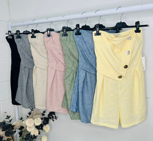 Our mia wrap play suit (3 colours)