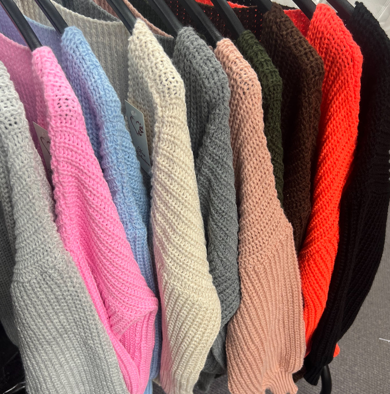 Our chunky knit jumper dress (12 colours)