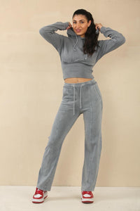 Our charcoal corset loungewear