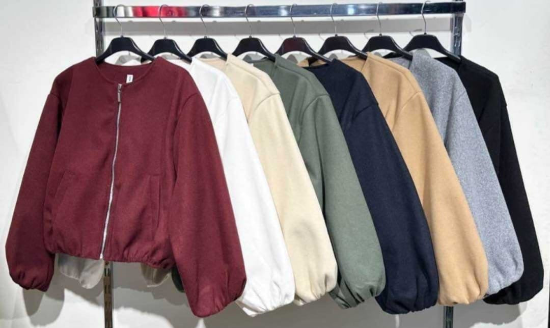Ladies fleece puffball jackets (5 colours) one size (8-14) and (plus size 16-22)