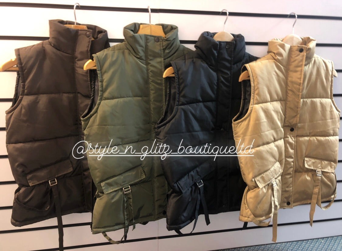 Our Lola belted padded gilets (5 colours)