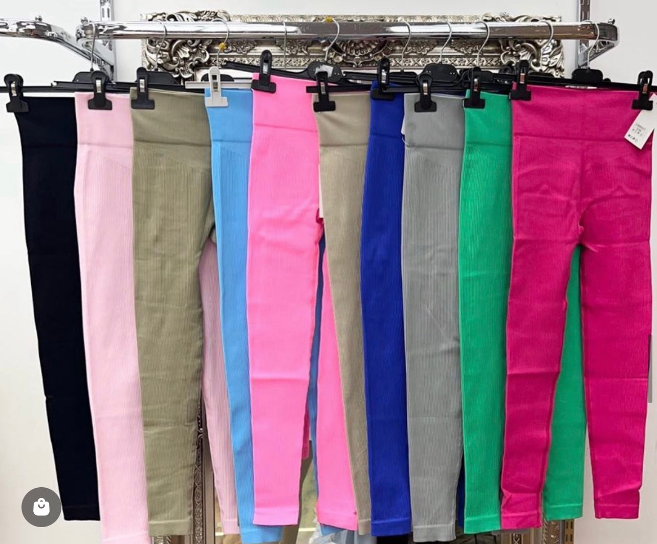 Ladies woman’s ribbed seamless leggings (14 new colours )