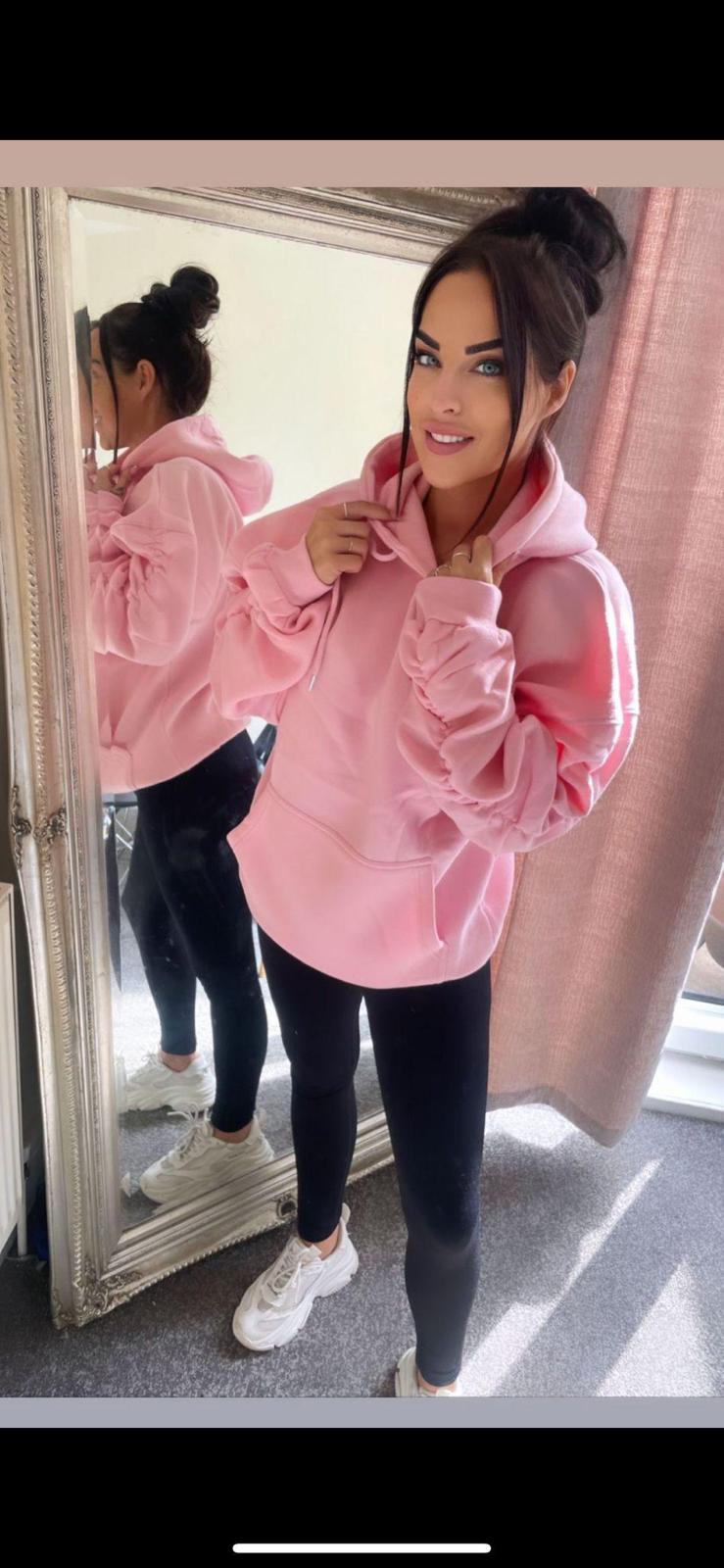 Our Georgie ruched sleeve hoodies (12 new colours)