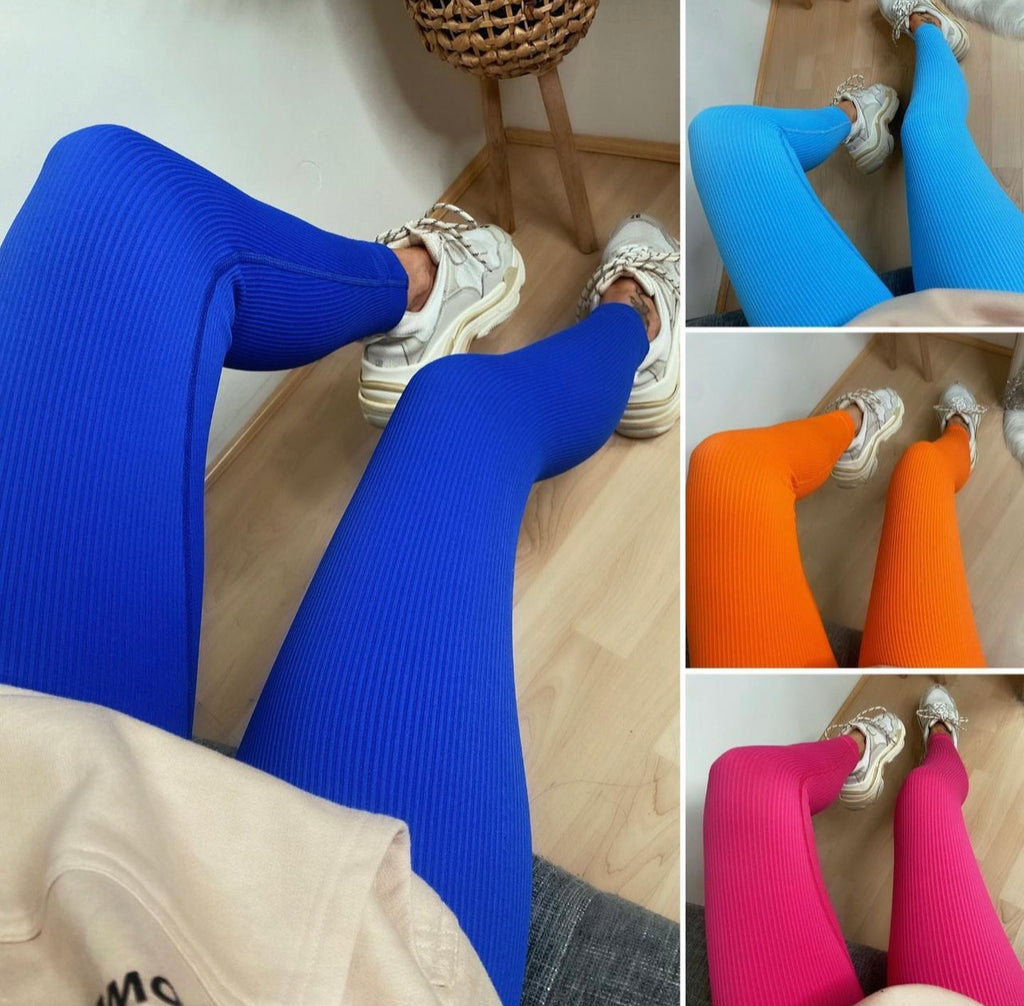 Ladies woman’s ribbed seamless leggings (14 new colours )