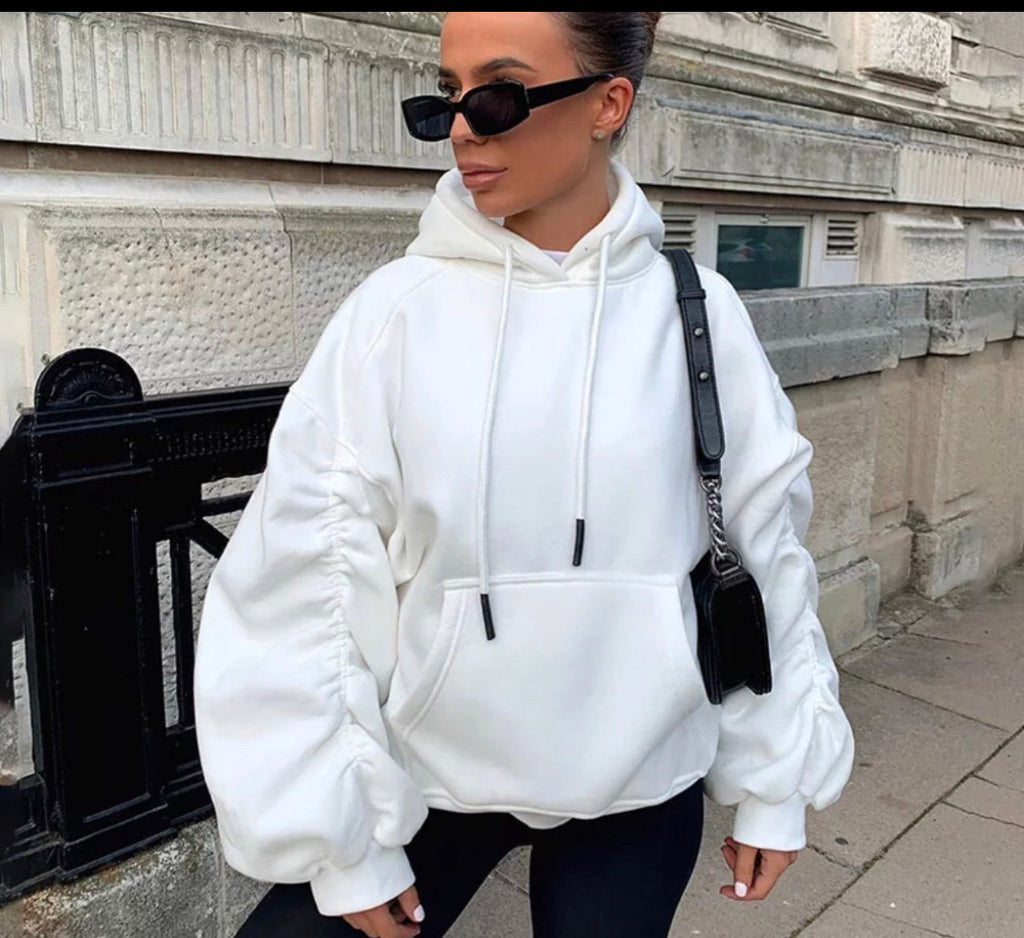 Our Georgie ruched sleeve hoodies (12 new colours)