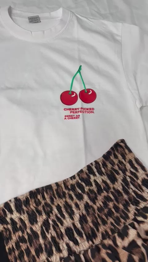 Our cherry perfection oversized T-shirts (2 colours)