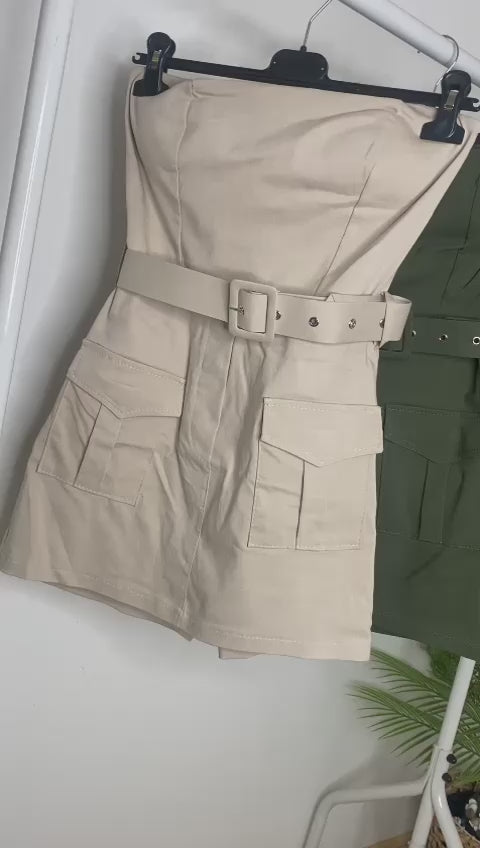 Our caris belted cargo skort (3 colours)