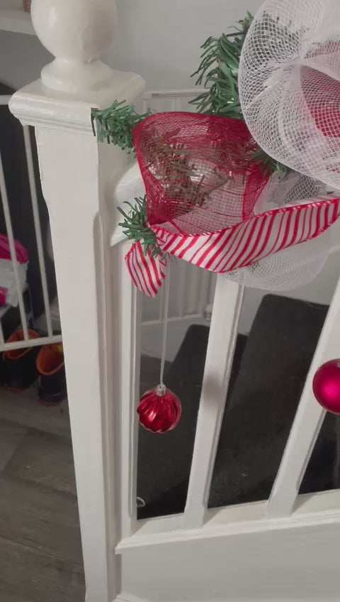 Our handmade Christmas stair/fireplace/ window garland (multiple colours)