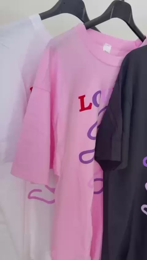 Ladies woman’s oversized casual tshirt (4 colours)