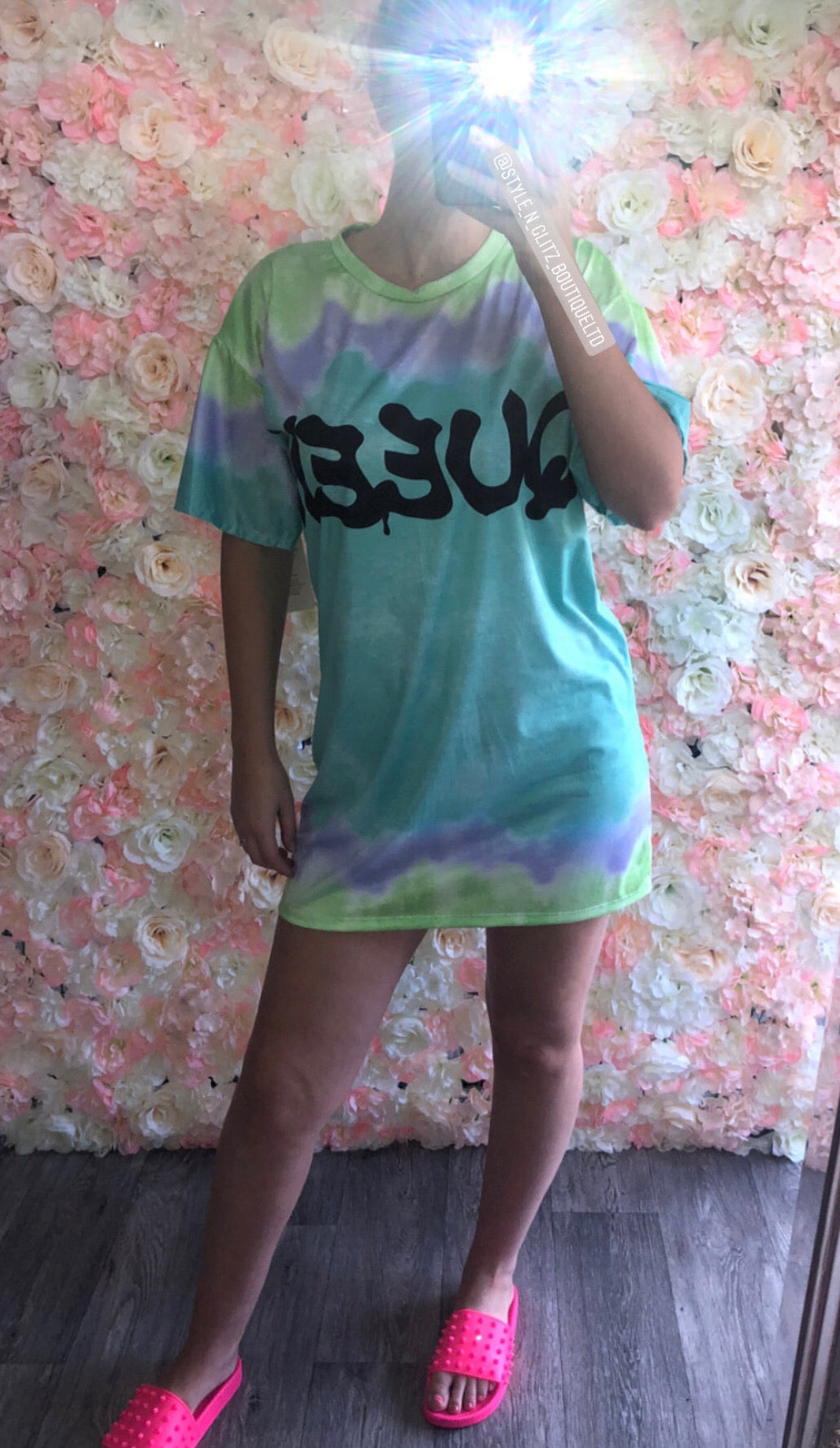 The 'Queen' tie dye dress