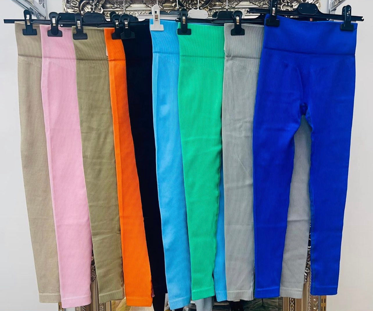 Ladies woman’s ribbed seamless leggings (14 new colours )